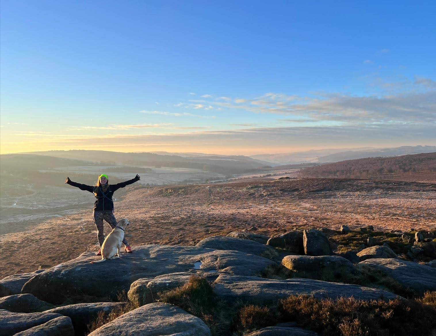 Sally ohlsen outside in the peak district