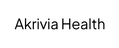 Akrivia Health black on white text