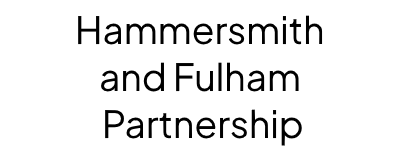 Hammersmith and Fulham Partnership black on white text