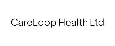 "CareLoop Health Ltd" in black text on white rectangle.