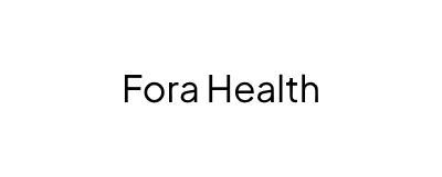 "Fora Health" in black text on white rectangle