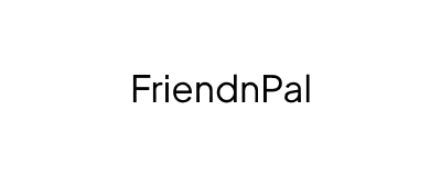 "FrendnPal" in black text on white rectangle