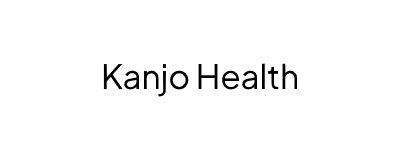 "Kanjo Health" in black text on white rectangle