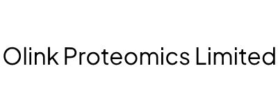 "Olink Proteomics Limited" in black text on white rectangle 