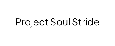"Project Soul Stride" in black text on white rectangle