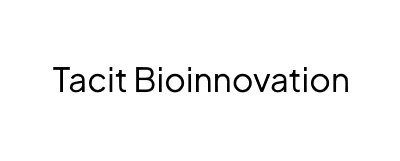 "Tacit Bioinnovation" in black text on a white rectangle