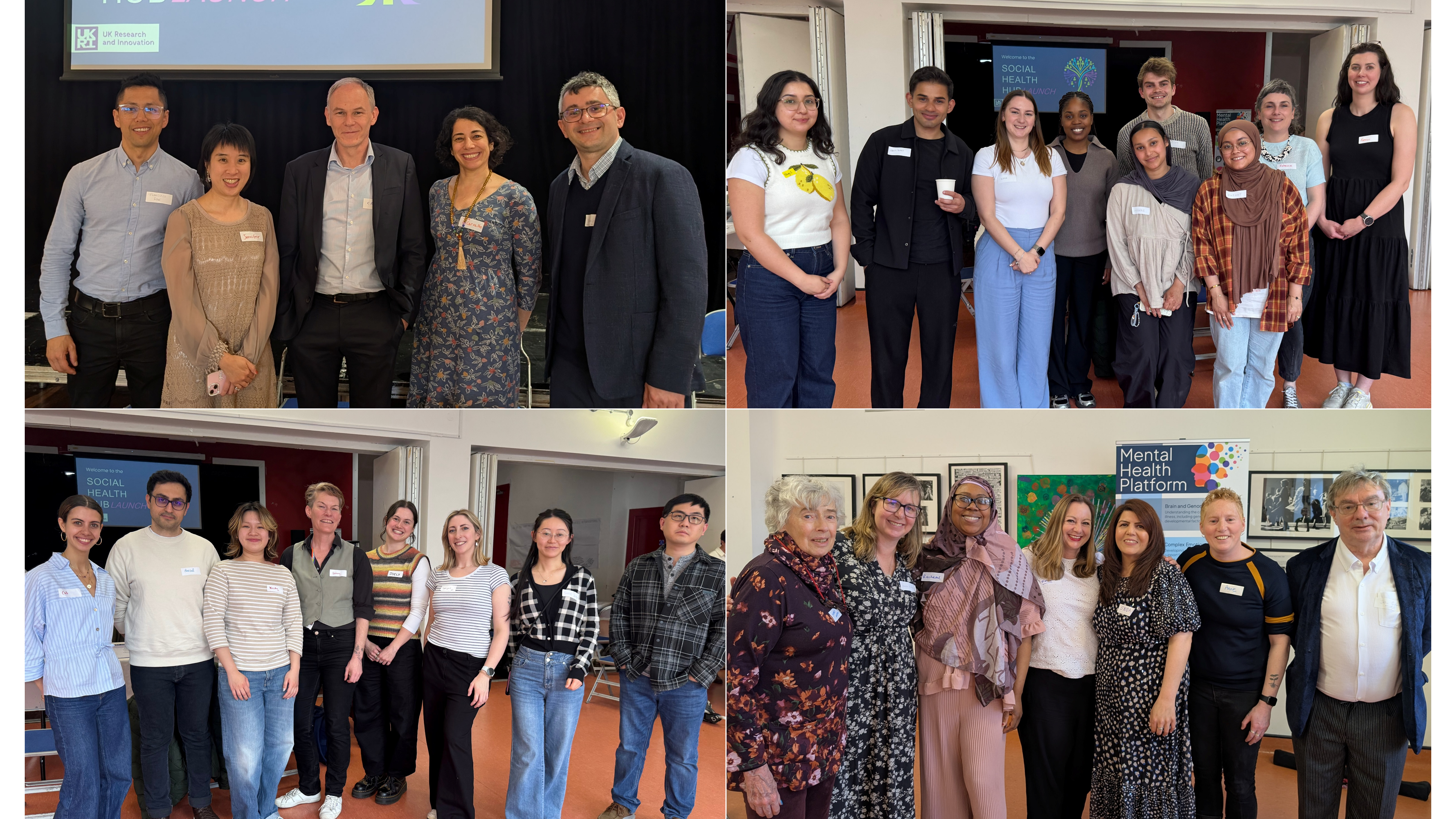 Social Health Hub Launch group pictures of LEAP and researchers