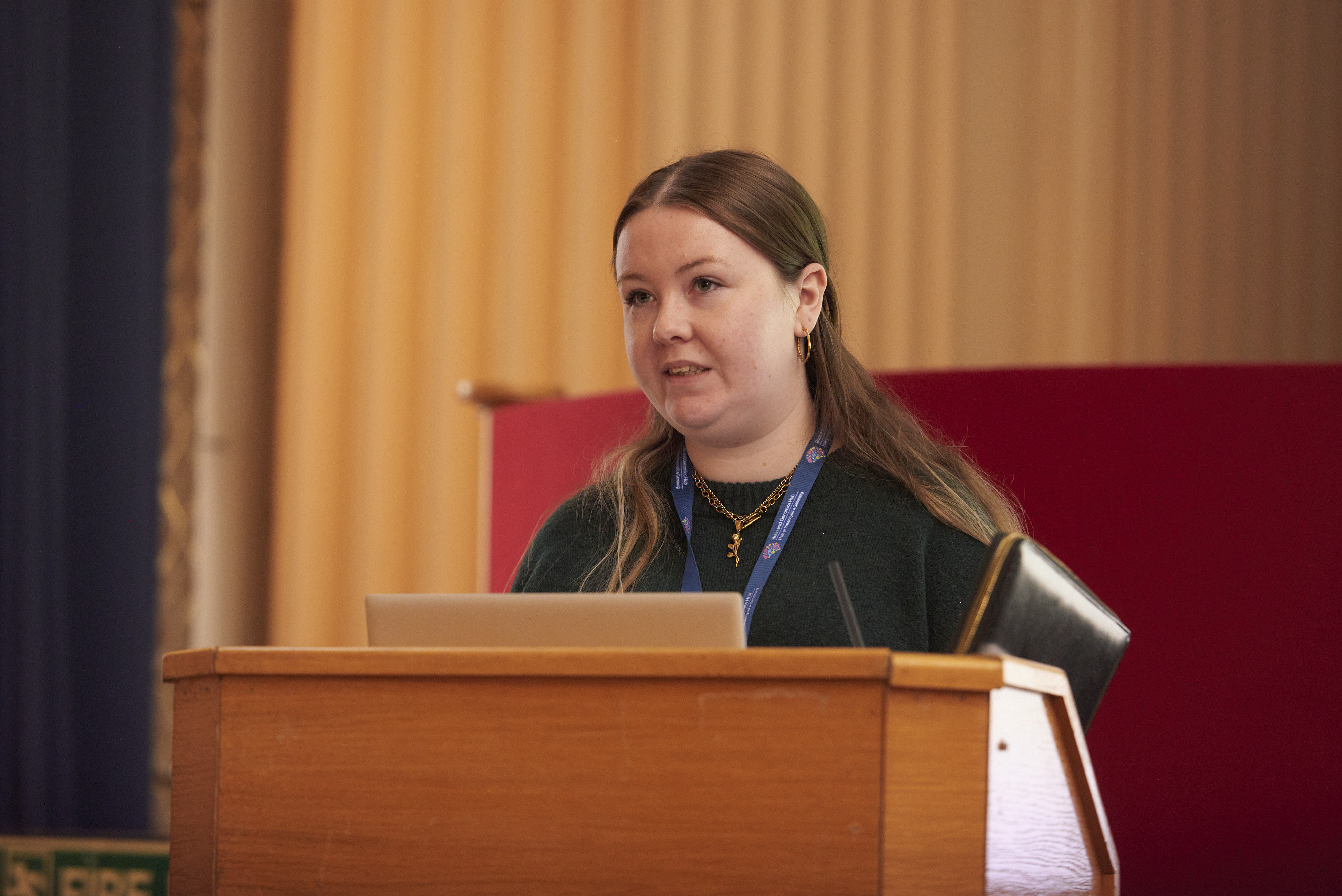 ECR speaker at podium